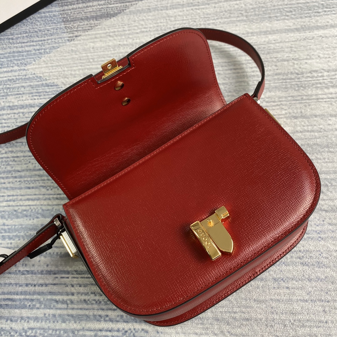 Gucci Sylvie 1969 Mini Shoulder Bag 615965 Red